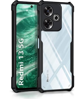 Case Vault Covers Hybrid Bumper Covers Compatible For Polycarbonate Redmi 13 5G ( Pack of 1 )