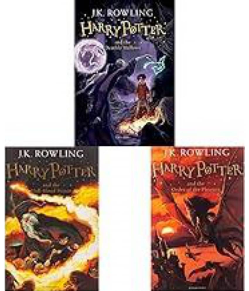 Harry Potter And The Deathly Hallows (Harry Potter 7) + Harry Potter And The Half Blood Prince + Har