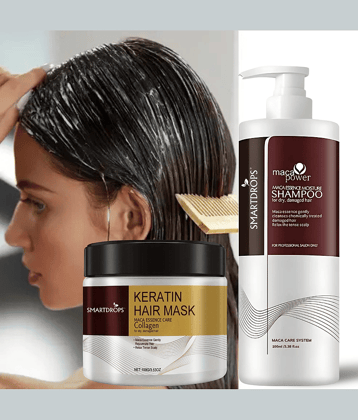 Smooth and Silky Hair - Anti Dandruff Hair Mask And Shapmoo | Hair Care Combo Use For Men And Women