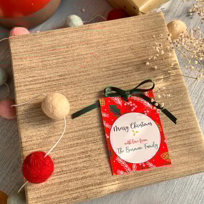 Xmas Ribbon Tags - Holly Jolly-16 Ribbon Tags