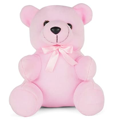 MM Toys: CuddlyCub, Super Soft Stuffed Teddy Plush Bear, 7.5 Inch, Ideal Gift for Kids/Girls, Perfect for Home Decor, Pink Color