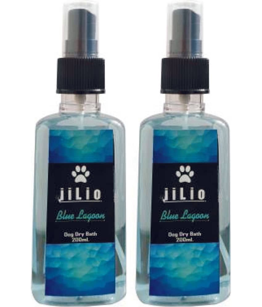 Blue Lagoon Dog dry bath shampoo pack of 2 (400ML)