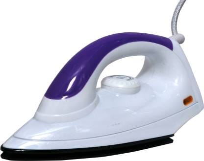 HAFNER Maeve 1000-watt Dry Iron With American Heritage Sole Plate, Aerodynamic Design, Easy Grip Temperature Knob & 2 years Warranty. (Pupple) Purple