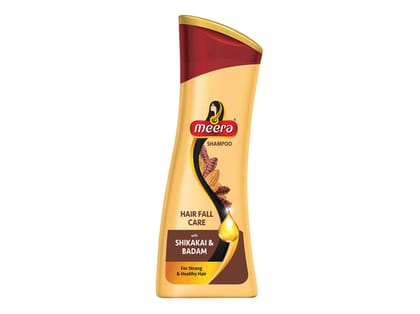 Meera Hairfall Care Shampoo, Goodness Of Badam & Shikakai, For Strong & Healthy Hair, For Men And Women, Paraben Free, 180 ml