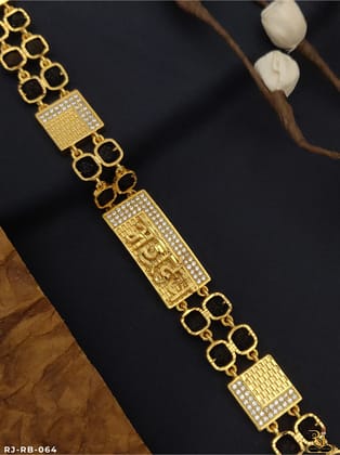 Superior Qulity 2 Line Mahadev Name Bracelet RB-064