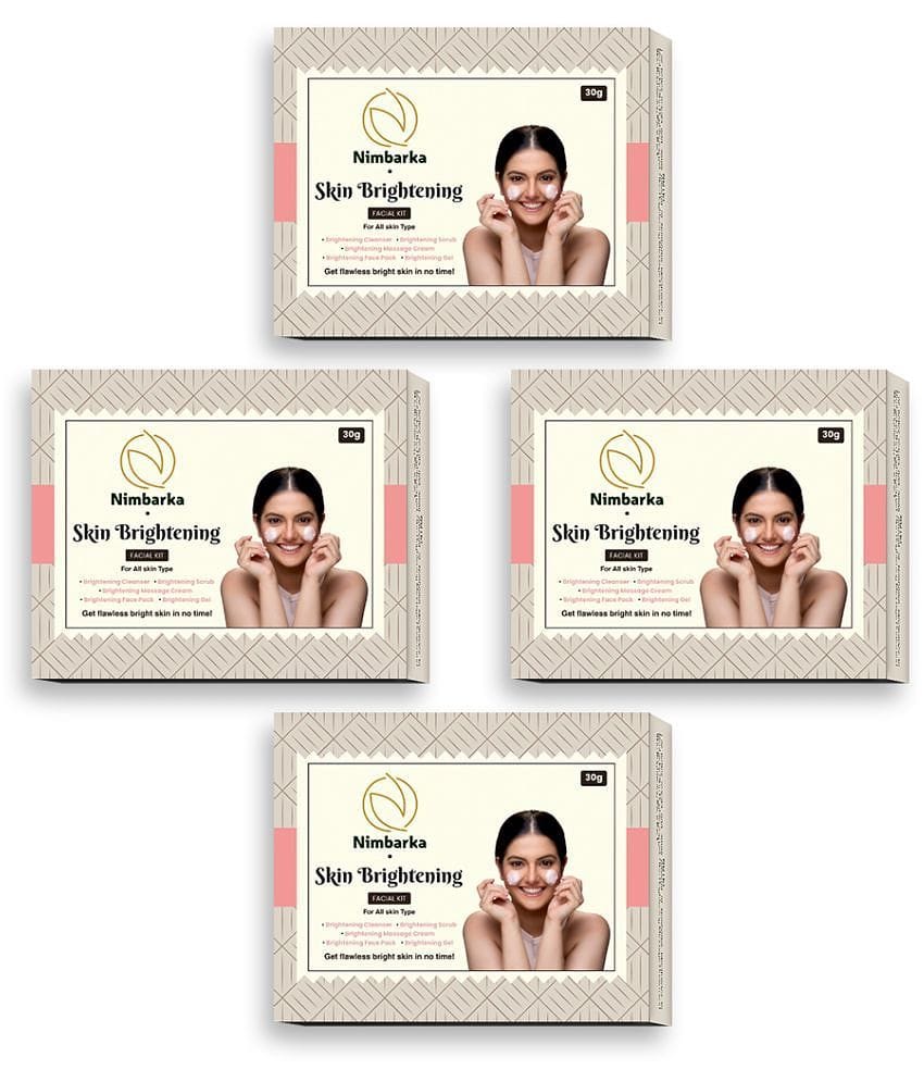 Nimbarka Skin Brightening Facial Kit For All Skin Type ( Pack of 4 )