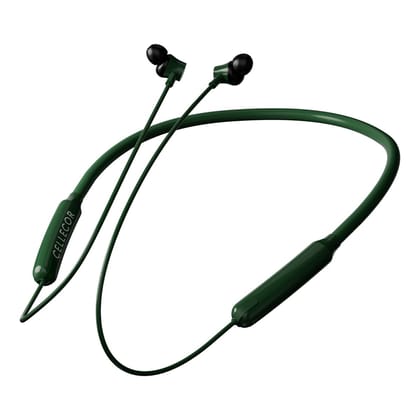 Cellecor NK-3 Wireless Waterproof Neckband with 25 Hrs playtime Headphone Bluetooth - Green