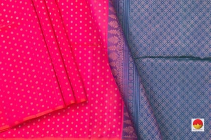 Pink Borderless Handwoven Soft Silk Saree Pure Silk For Festive Wear PV RSP 128