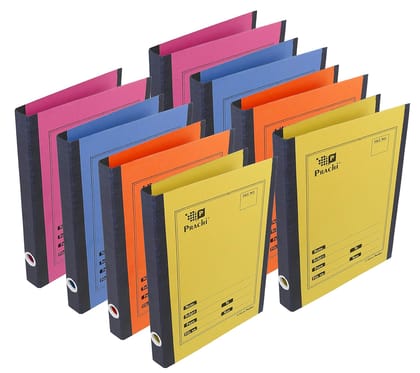 Storite 8 Pack Spring Files A4 Size Paper Folder Cobra File Document Organizer Certificates Holder- Color May Vary (35 x 26 x 3.5 cm)