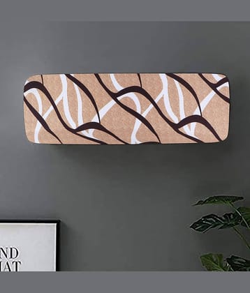 Single Polyester Blend Beige AC Cover for 1 Ton Split AC