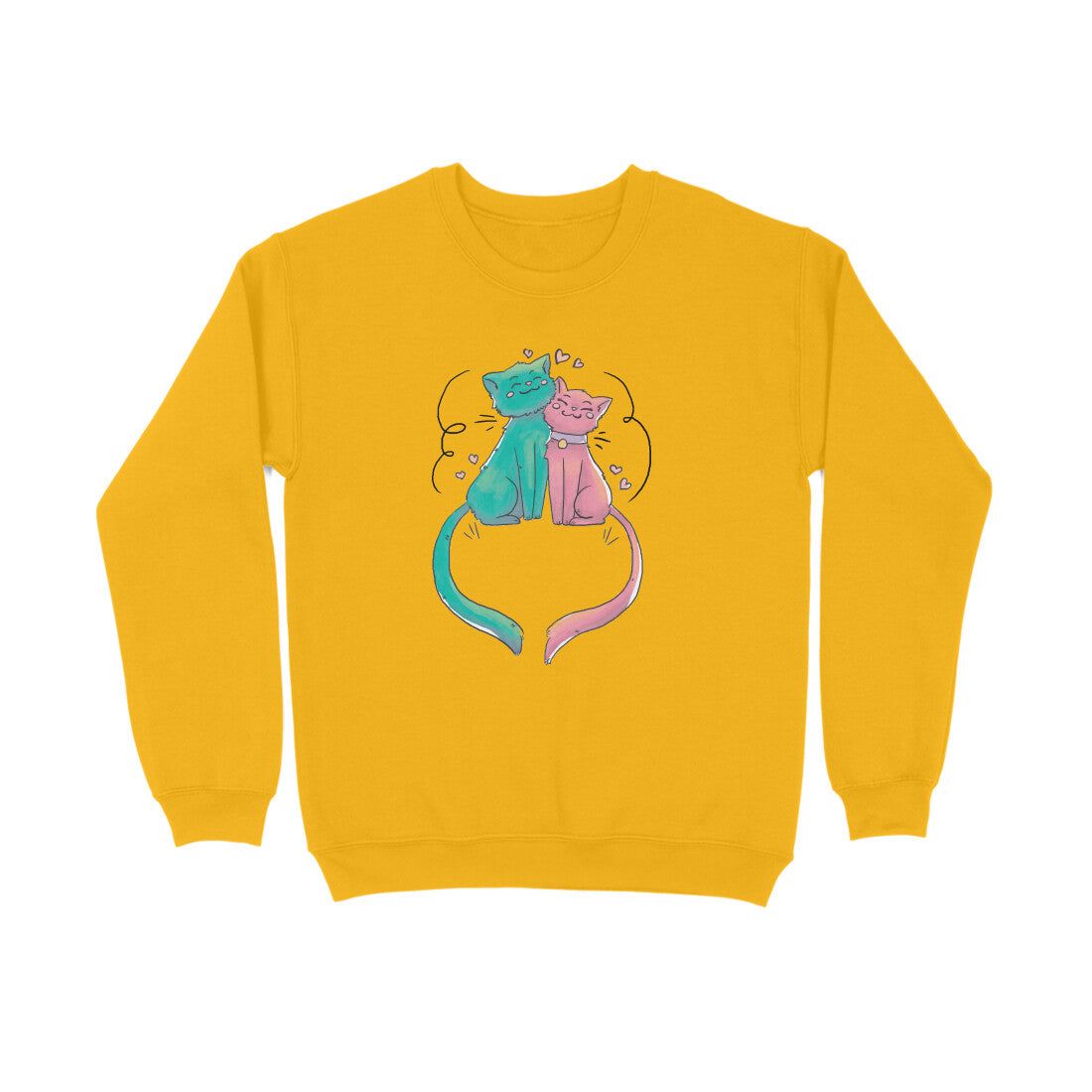 Sweatshirt (Men) - Cats In Love (7 Colours)