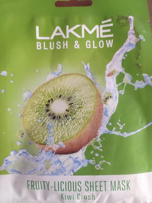 Lakmé Blush & glow Fruity-licious sheet mask Kiwi crush 