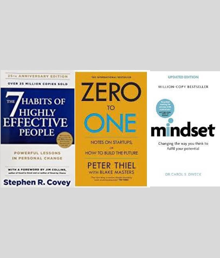 7 habits of highly effective people + Zero to One + Mindset