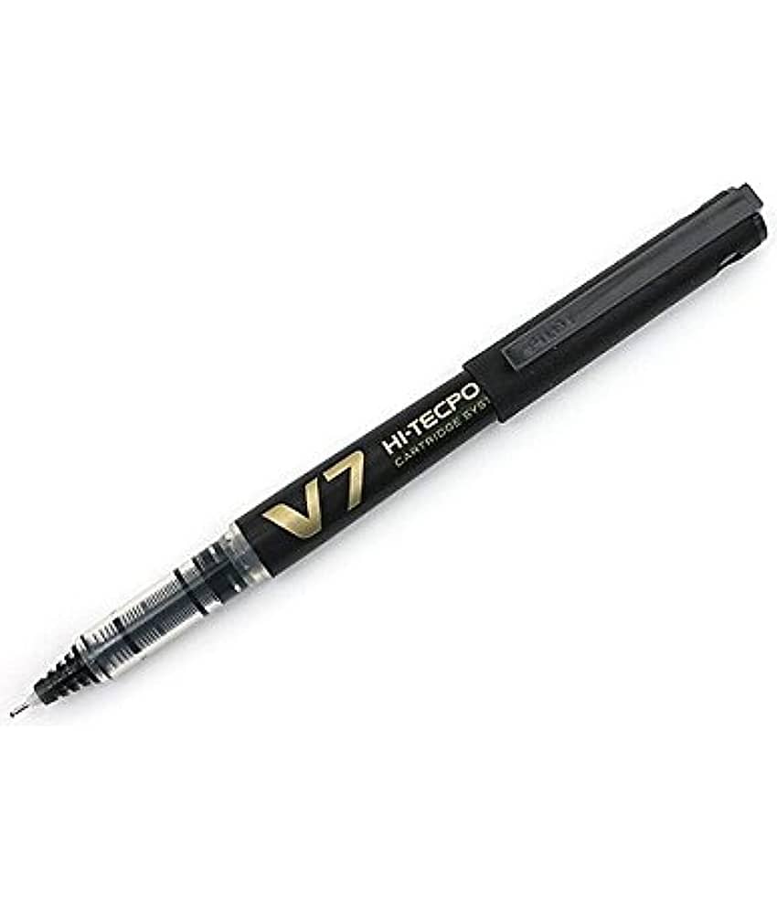 Pilot Hi-Tecpoint V7 Cartridge Pen (Black) Pack of 5
