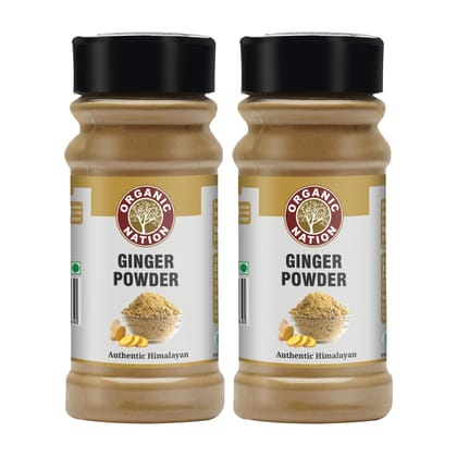 Organic Nation Ginger Powder 125g (Pack of 2) | Pure Dry Ginger for Cooking | Spice for Tea, Curries, Baking