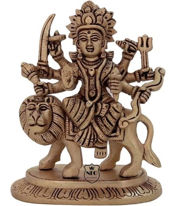 Neo Classic Brass Goddess Durga Idol ( 14 cm )