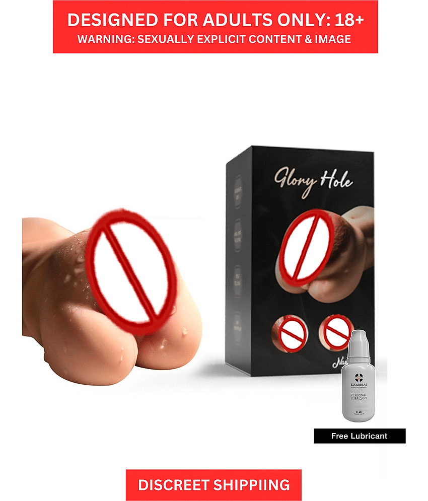 3D Vagina + Ass 2-In-1 Realistic Masturbation Sex Toy For Men With Free Lubricant