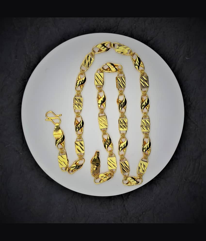 Charms Gold Plated Chain ( Set of 1 )