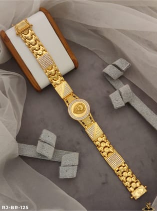 Nice Looking Men’s Fashion Lion Logo Bracelet BR-125