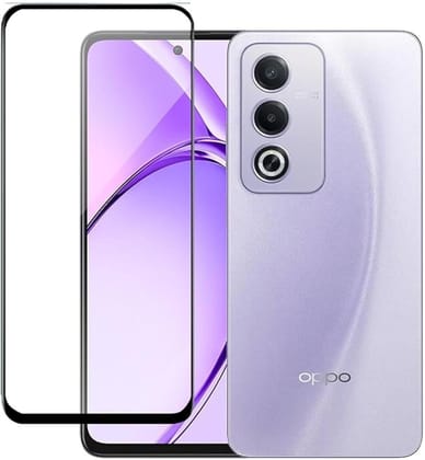 PLUGTECH Advanced Tempered Glass With Anti-Explosion 9H Hardness Edge-To-Edge Coverage Screen Guard for OPPO A3PRO