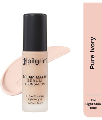 Pilgrim Golden Beige Serum Liquid Foundation Make Up,For All Skin Type,30Ml (pack Of 1)