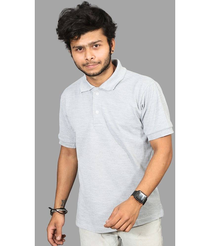 Forbro - Grey Cotton Regular Fit Men's Sports Polo T-Shirt ( Pack of 1 )