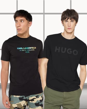 Iconic Logo Combo Tees-for Mens-M