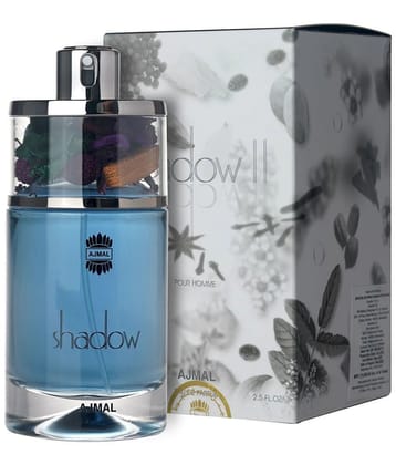 Ajmal Shadow II Pour Homme EDP Gift For Men 75ML Long Lasting Scent Spray Made In Dubai Pack of 1