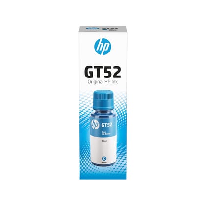 HP GT52 70-ml Cyan Original Ink Bottle- MOH52AA