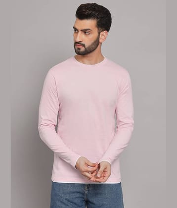 The Dry State - Pink Cotton Blend Regular Fit Men's T-Shirt ( Pack of 1 )