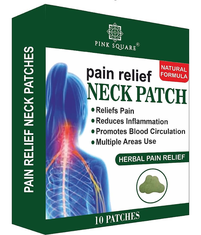 pink square Neck Pain Relief Patch ( Pack of 1 )