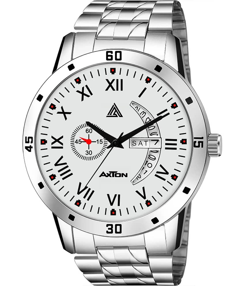 Axton Silver Stainless Steel Analog Men's Watch