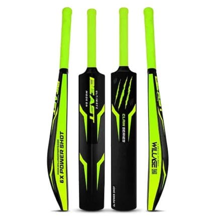 Willage Beast Claw Green Plastic Cricket Bat Standard Full Size