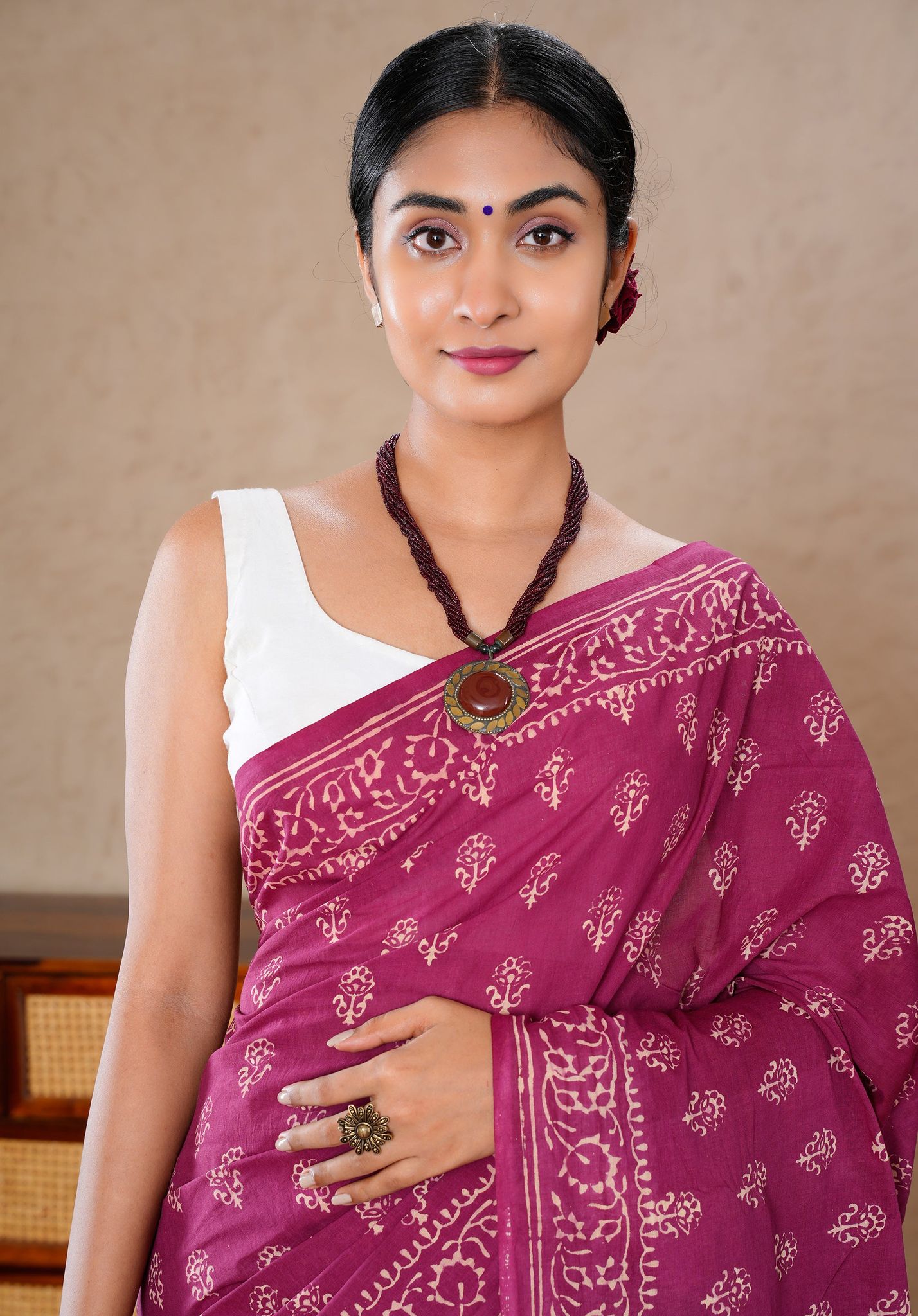 Jaipur Hand Block Print Saree