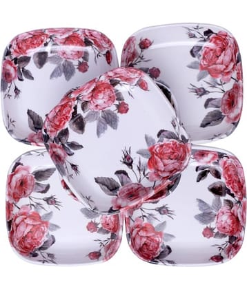 Carnival 6 Pcs Melamine Multi Color Quarter Plate