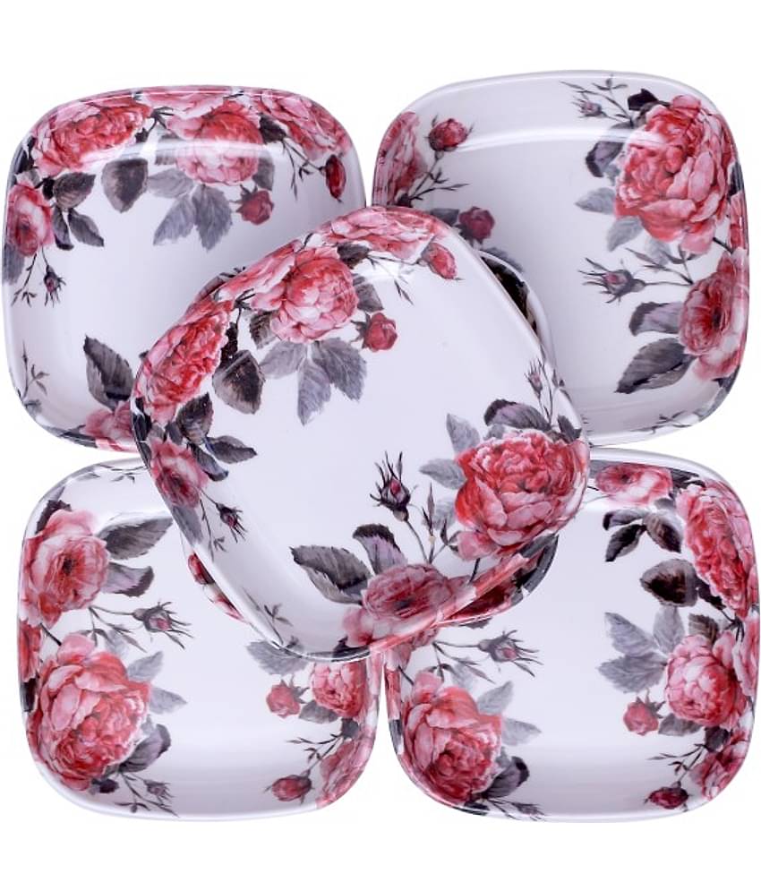 Carnival 6 Pcs Melamine Multi Color Quarter Plate