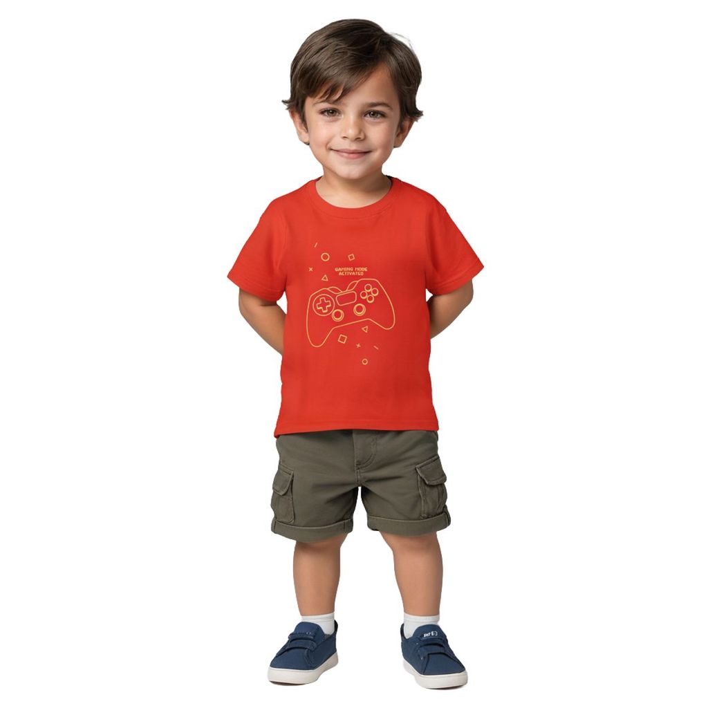 Modern Kids Boys T shirt Cotton Fiery Red Joystick 2025 at ShopCircuit | ONDC