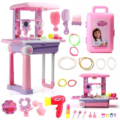 Beauty Set Suitcase On Wheel with 23 Pieces