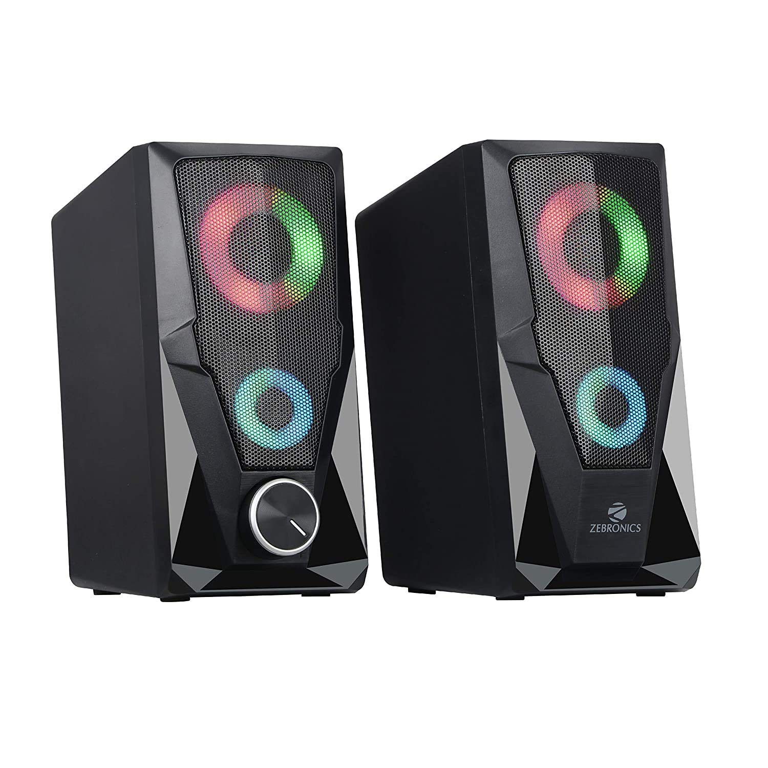 Zebronics ZEB-WARRIOR Wired 2.0 Speakers - Black 
