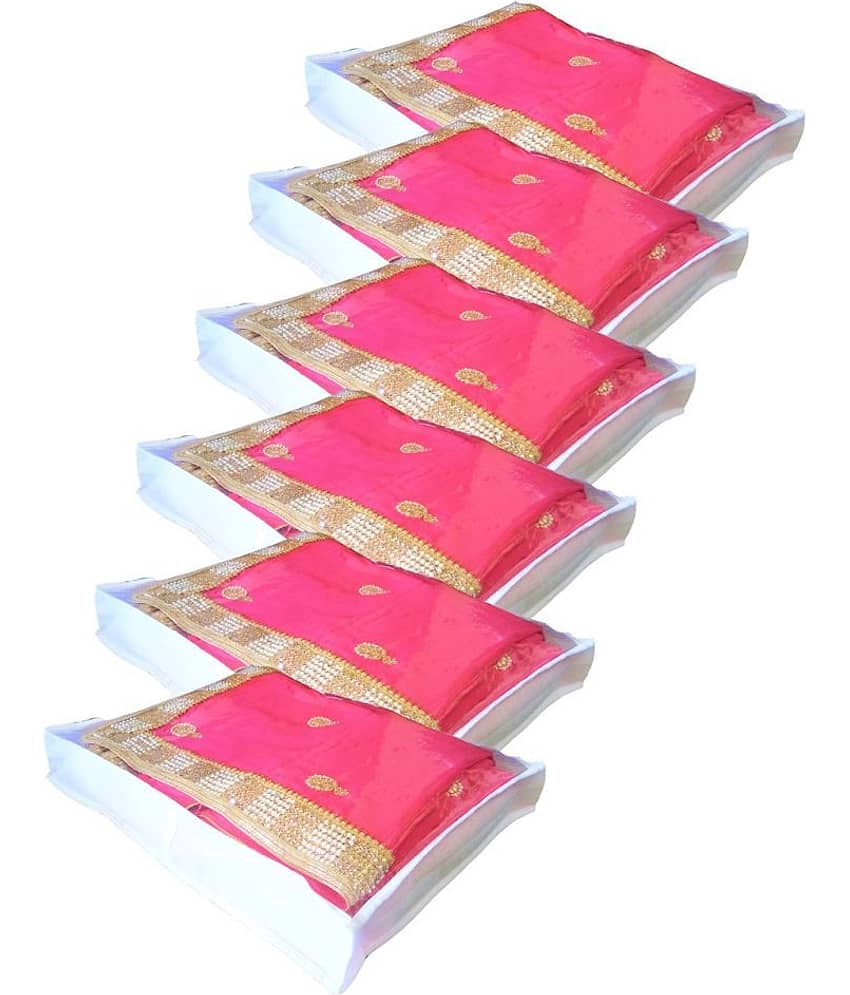 RAJA Pink Saree Covers - 6 Pcs