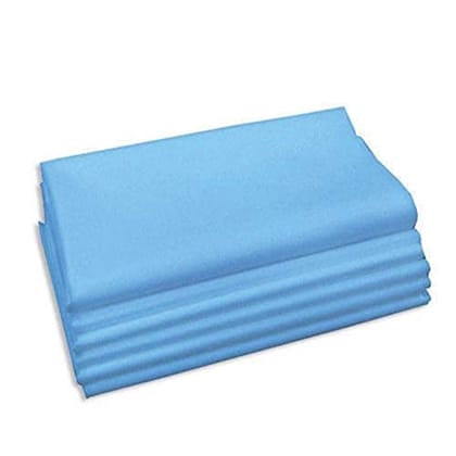 ISHTA 80 GSM 5 Pieces Disposable Waterproof Non-Woven Fabric Bed Sheet for Patients, Massage Bed, Salon, Hospital Bed, Adults & Best for Travel (60 x 30 Inch, Blue)