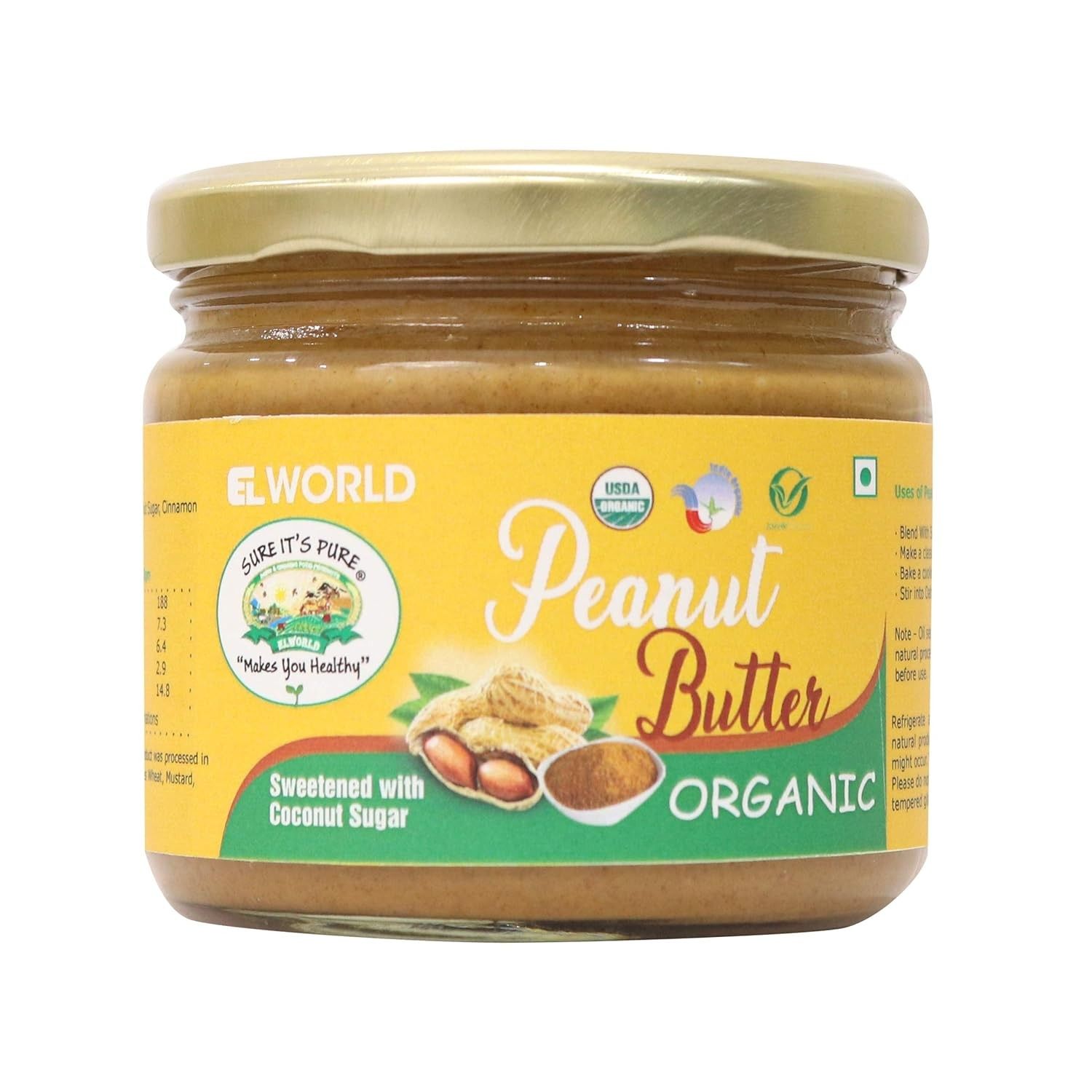 Elworld Agro & Organic Food Products Peanut Butter 350g