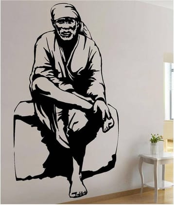 Print Mantras Sai Baba Religious & Inspirational Sticker ( 96 x 53 cms )