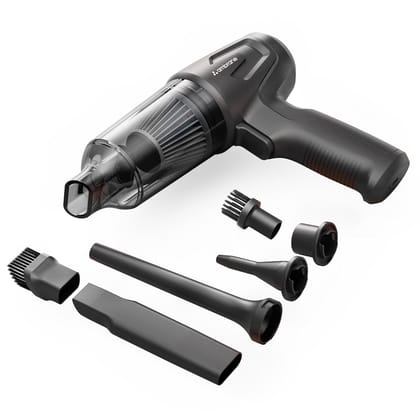 Ambrane 12kPA Powerful Suction 80W Wireless Hand Vacuum & 95000 RPM Air Blower 2in1 Wireless Vacuum Cleaner, BLDC Motor HEPA Filter,Compact & Lightweight for Car, Home use & Pet Hair, MiniVac02, Black Ambrane 12kPA Powerful Suction 80W Wireless Hand Vacu