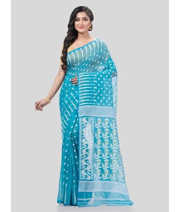 Desh Bidesh Cotton Self Design Saree Without Blouse Piece ( Yellow )