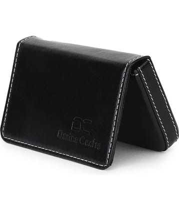 Dezire Crafts PU Self Design Men's Regular Wallet With 10 Slots For Card ( Black , Pack of 1 )