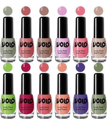 VOLO Best Affordable FullYear Collection Nail Polish Combo 12 Pcs Multi Glossy 60 mL