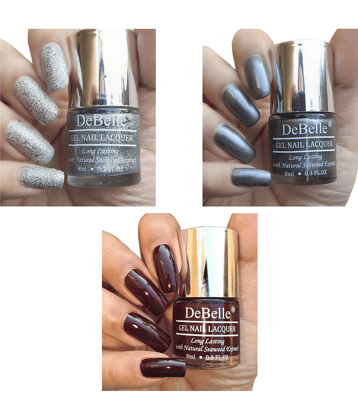 DeBelle Multi Glossy Nail Polish 24 ( Pack of 3 )