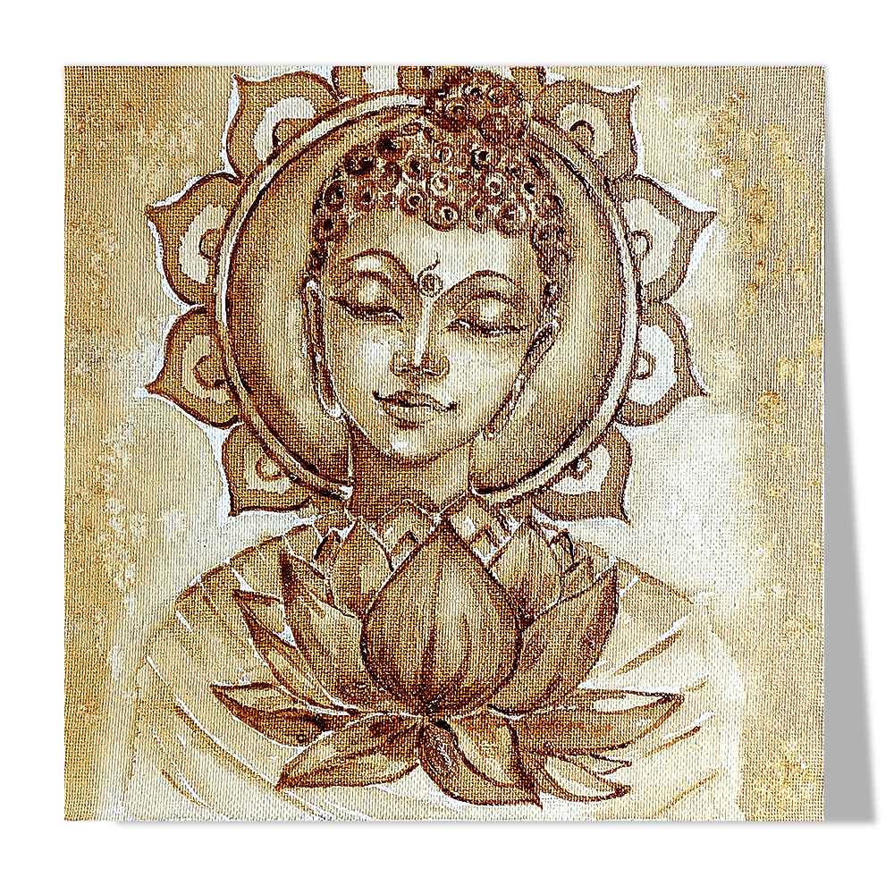 Coffee Painting on Canvas DIY Kit by Penkraft