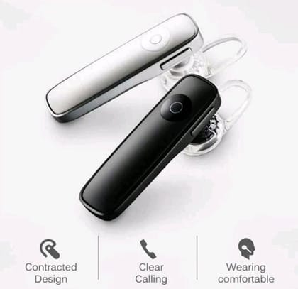 GWALBROS K1 SINGLE EARBUD BLUETOOTH HEADPHONES Bluetooth Headset (Black, In the Ear)